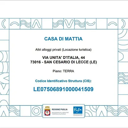Holiday home Casa Di Mattia